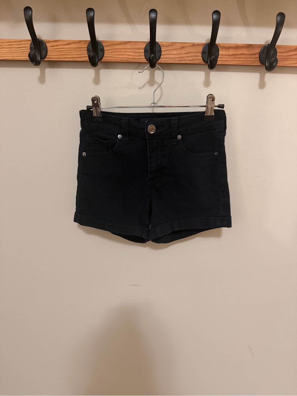🖤 Aéropostale Black High-Rise Denim Shorts | Size 00
